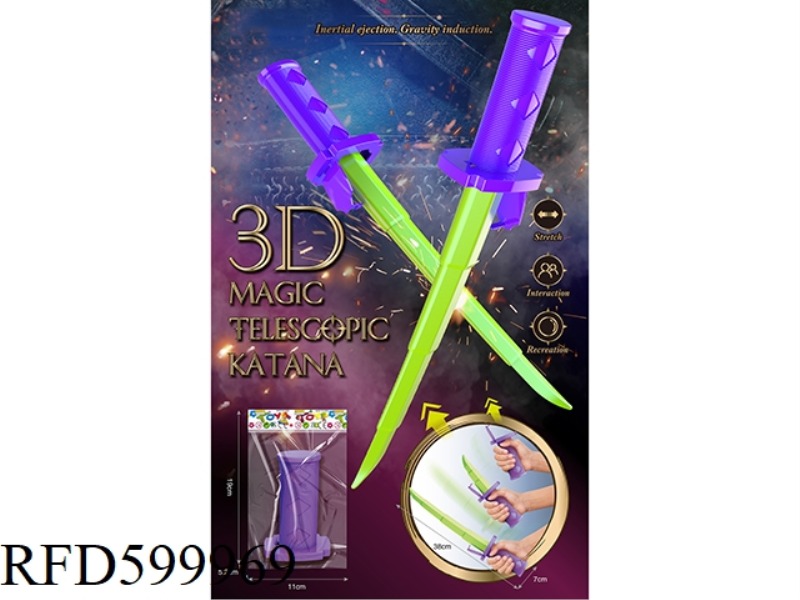 3D TELESCOPIC MARTIAL ARTS KNIFE