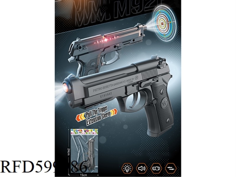 BERETTA M92 PROJECTION LIGHT MUSIC GUN