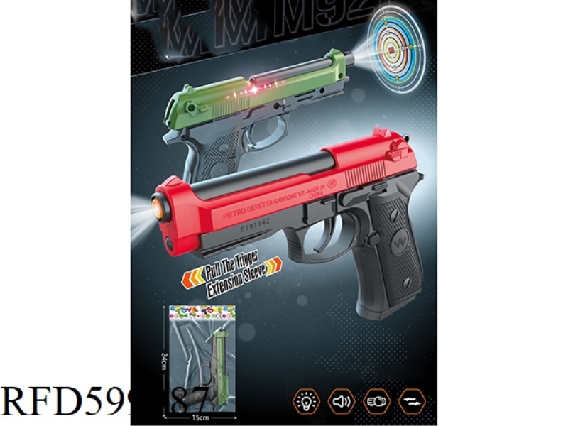 BERETTA M92 PROJECTION LIGHT MUSIC GUN