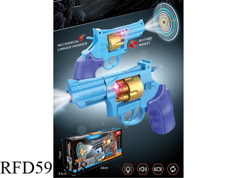 REVOLVER LIGHT AND MUSIC GUN