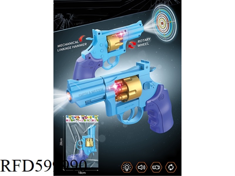 REVOLVER LIGHT AND MUSIC GUN