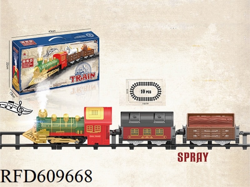 ELECTRIC RAIL TRAINS HAVE SPRAY