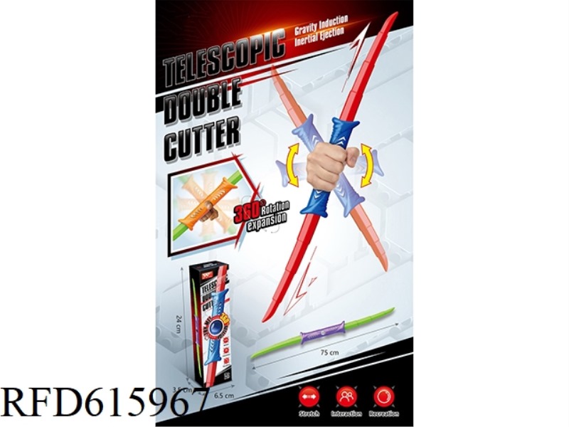 ROTATE THE DOUBLE-ENDED KNIFE