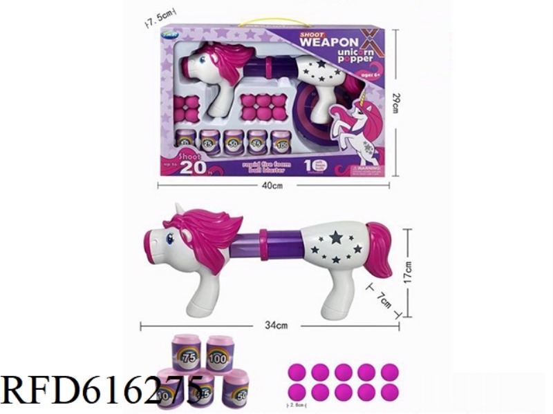 Unicorn EVA air pressure gun, 5 targets and 10 bullets