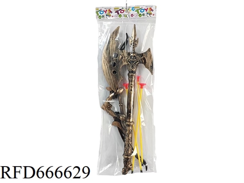 BRONZE BOW AND ARROW + AXE