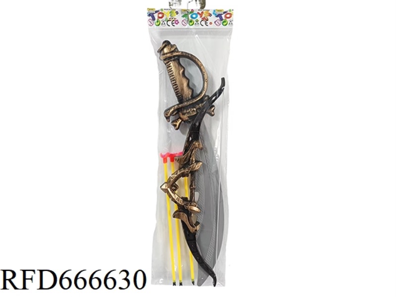 BRONZE BOW AND ARROW + KNIFE