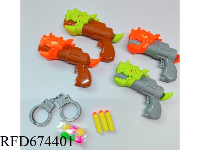 CHILDREN SHOOT DINOSAUR SOFT BULLET GUNS