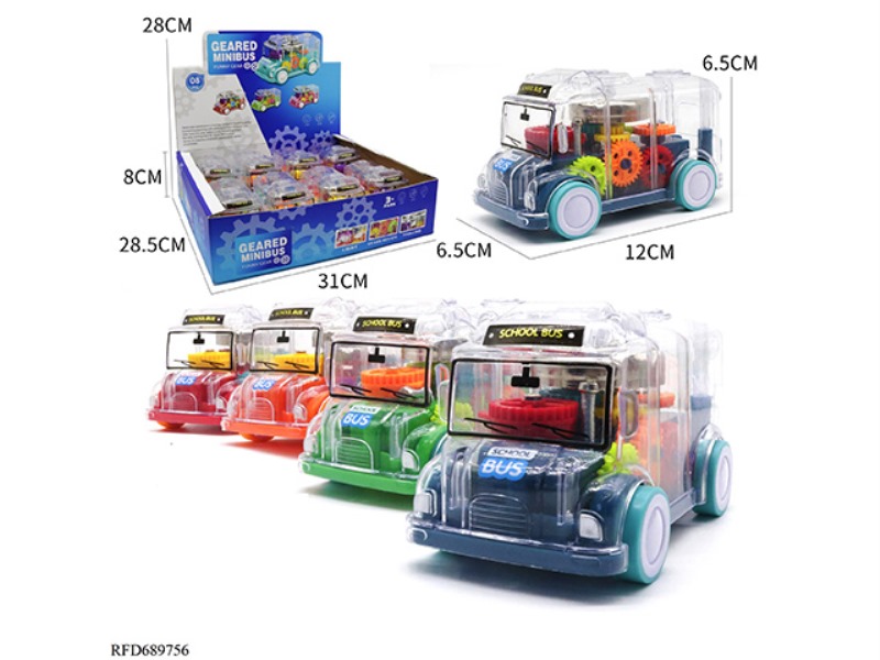 GEAR MINIBUS (RATTLING, LIGHTS) 8 PCS