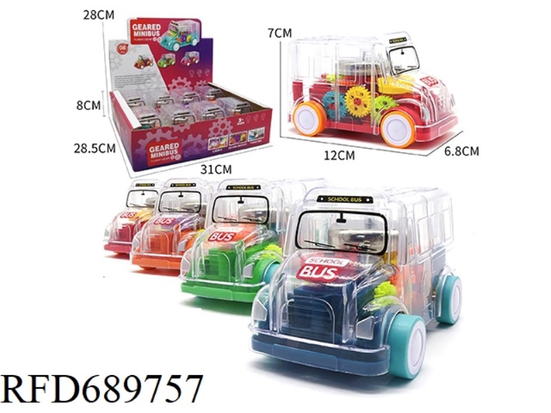 GEAR BUS (RATTLING, LIGHTS) 8 PCS