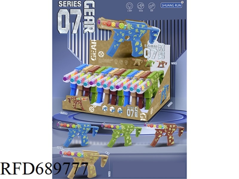 ASSAULT GEAR GUN (MUSIC, LIGHTS) 12 PCS