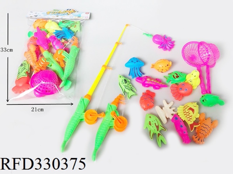 A 19-PIECE FISHING SET