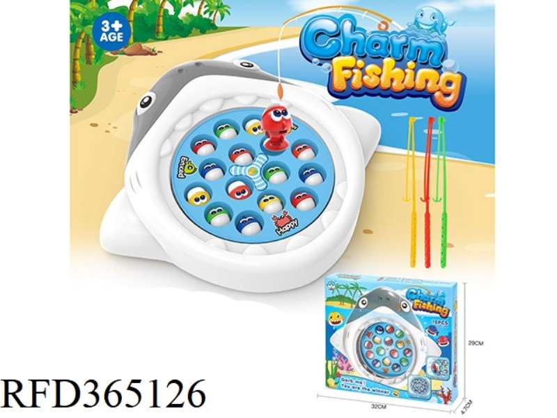 SHARK ELECTRIC FISHING PLATFORM WITH MUSIC 15 FISH