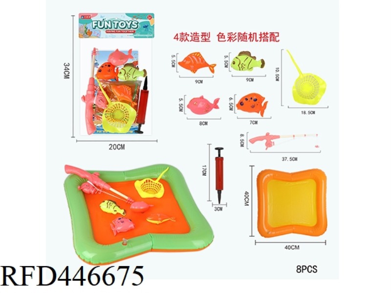 INFLATABLE POOL FISHING SET