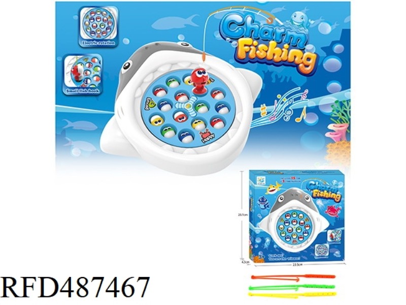 SHARK ELECTRIC MUSIC FISHING PLATFORM (15 FISH)