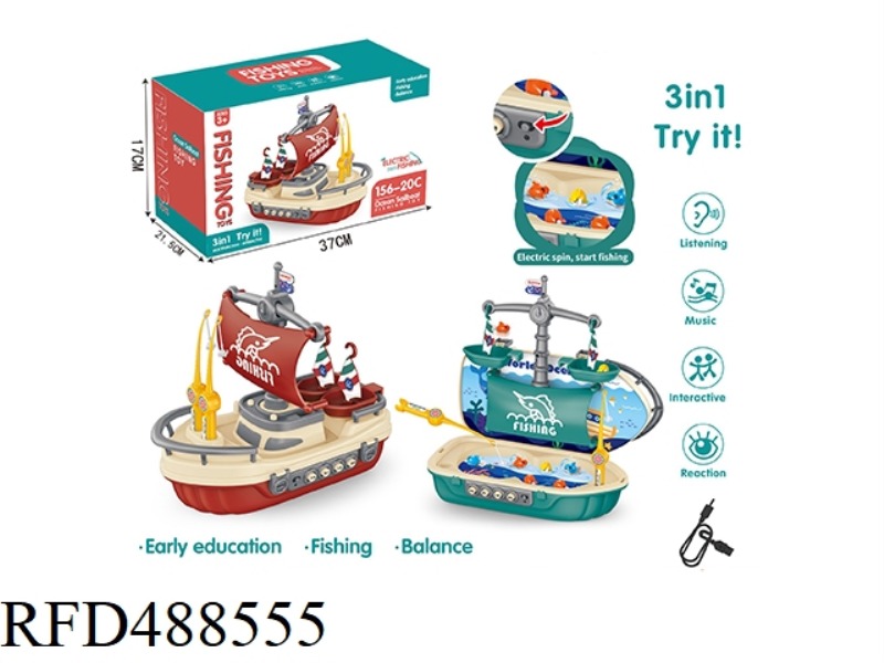 ELECTRIC SAILBOAT FISHING PLATFORM