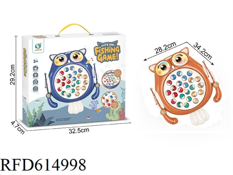 OWL ELECTRIC ROTARY FISHING PAN COFFEE COLOR