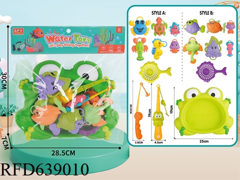 FISHING COMBO + FROG BASIN (10PCS)