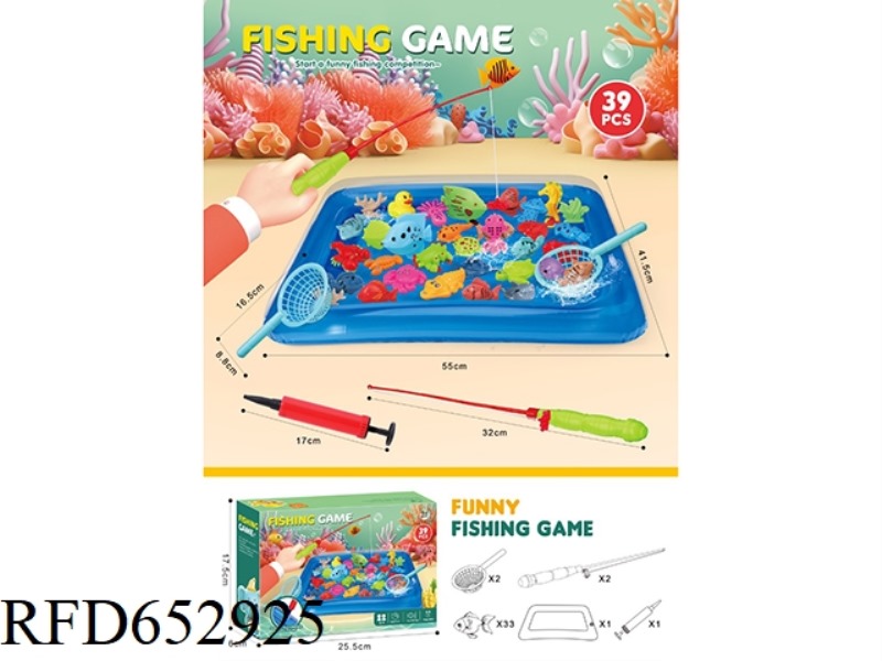 FISHING 39-PIECE SET (WITH POOL)