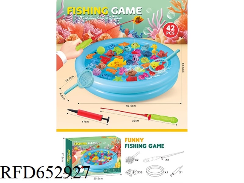 FISHING 42-PIECE SET (WITH POOL)