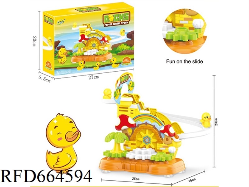 EDUCATIONAL DIY MANUAL BUILDING BLOCK GEAR FUN DUCK LADDER TRACK PARK