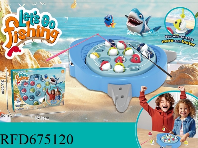 THE ELECTRIC FISHING PLATE HAS MUSIC BUT NO LIGHTS