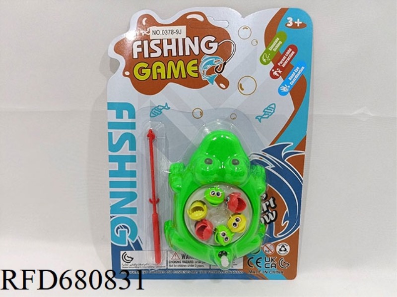 FROG FISHING WITH HOOK ON CHAIN
