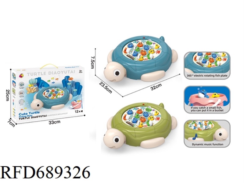CUTE TURTLE FISHING PLATE