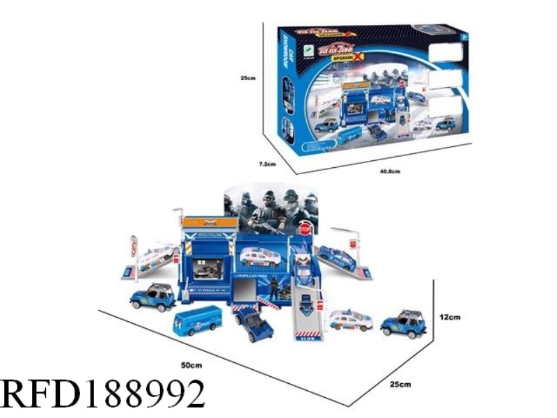 METAL POLICE PARK SET