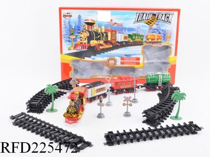 RED STEAM TRAIN SET