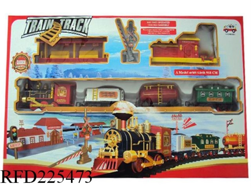 RED STEAM TRAIN SET