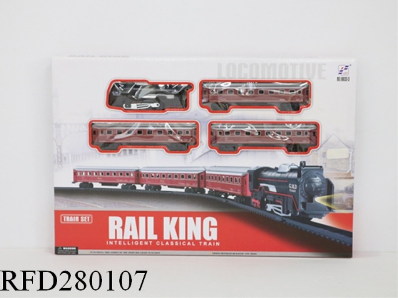 B/O RETRO EMULATION RAILWAY CAR WITH LIGHT
