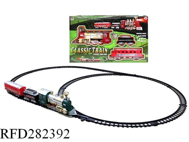 B/O SMOKE LIGHTS TRACK TRAINS WITH LIGHT AND MUSIC