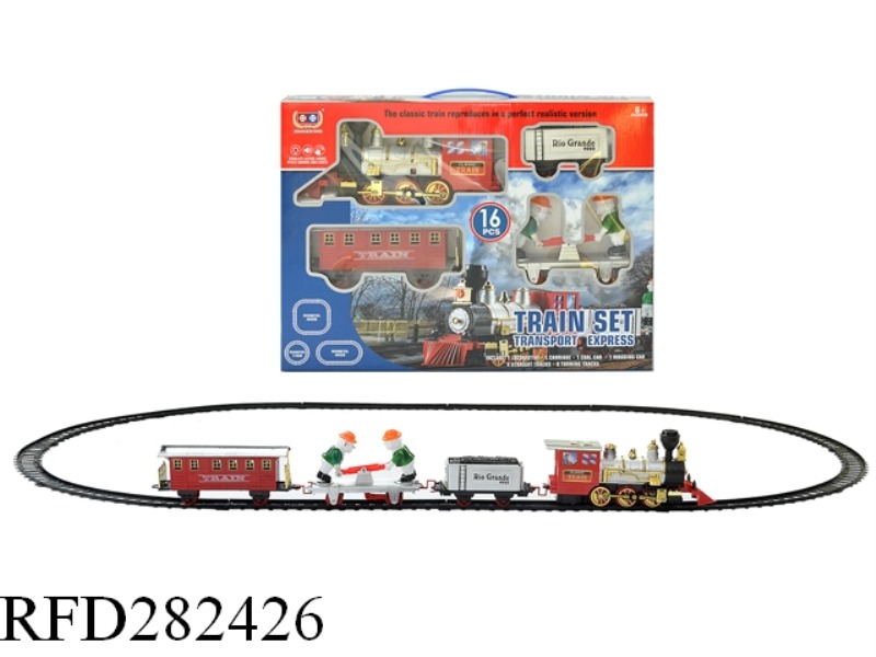 B/O SMOKE LIGHTS TRACK TRAINS WITH LIGHT AND MUSIC