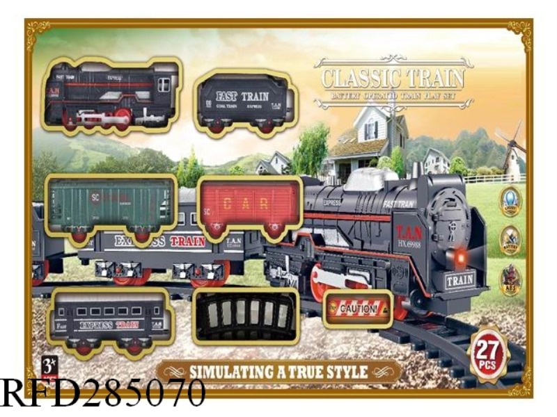 ELECTRIC ANTIQUE RAIL CAR WITH LIGHT