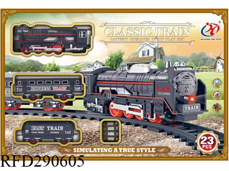 ELECTRIC LIGHT ANTIQUE TRACK TRAIN