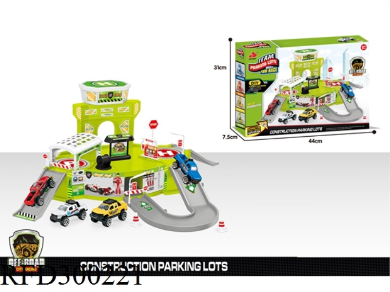 CITY PARK WITH CAR 4PCS