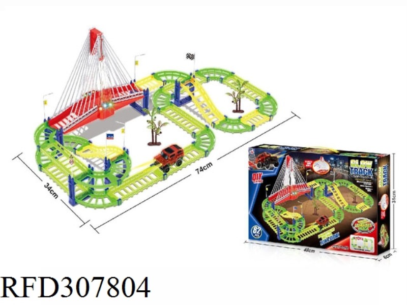 LUMINOUS TRACK WITH LIGHT MUSICE
