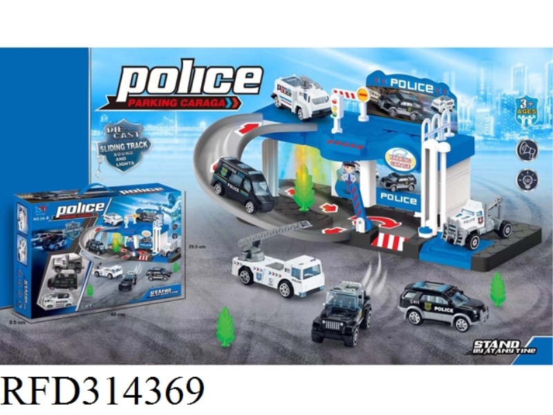 ALLOY POLICE TWO-STORY PARKING STRIP WITH LIGHT MUSIC