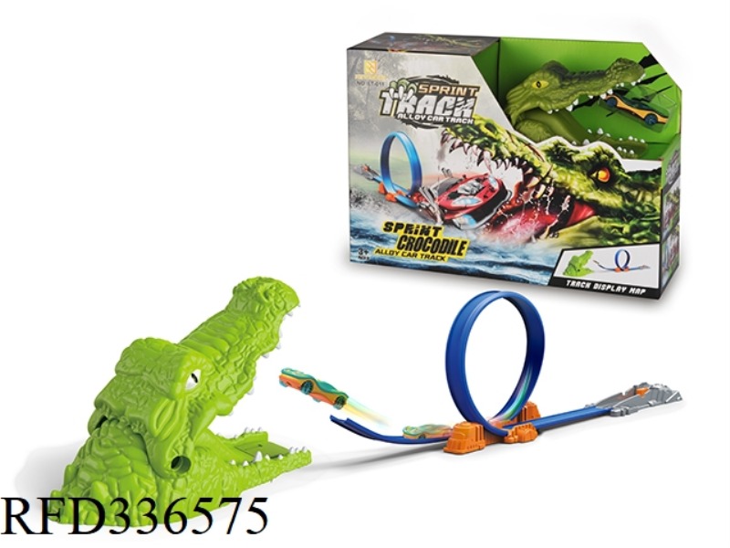 CROCODILE SCENE EJECTION TRACK ALLOY CAR