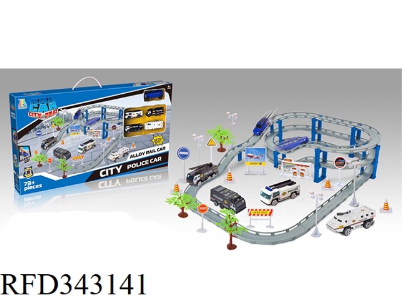 ALLOY RAIL CAR (POLICE SERIES)