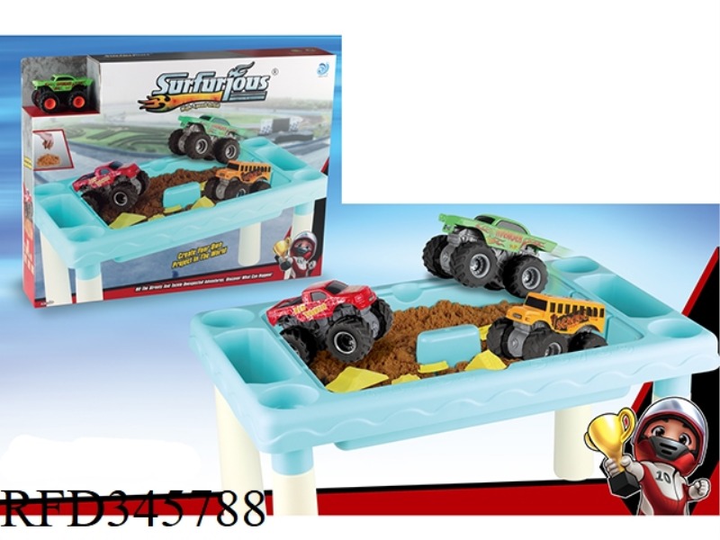 CART INTERACTIVE TABLE + SPACE SAND WITH 1 ALLOY CAR