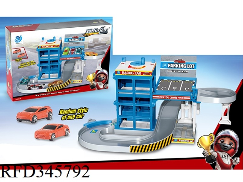 ROTATING RACING PARKING LOT WITH 1 CAR