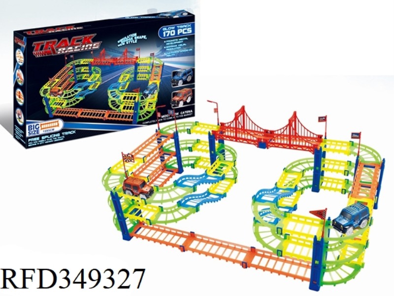 LUMINOUS RAIL CARS (170PCS, WITH 2 CARS)