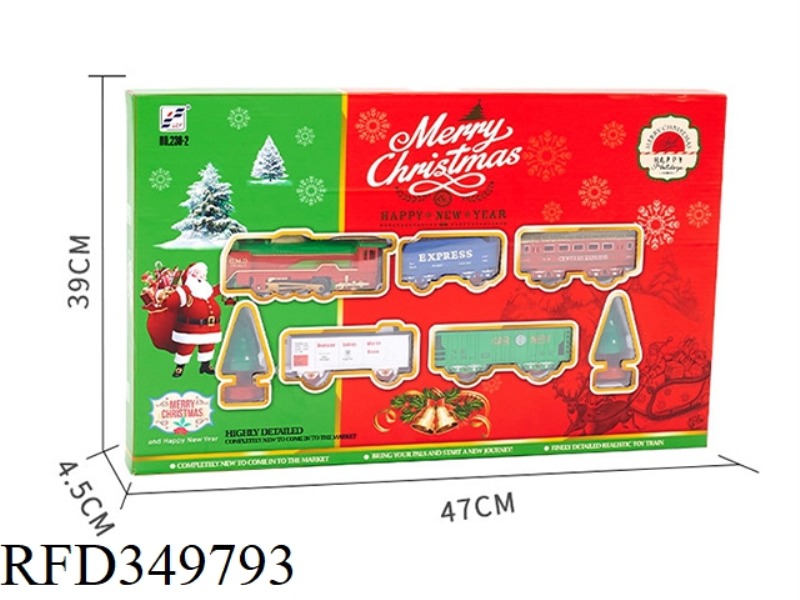 ELECTRIC LIGHT CHRISTMAS RAIL CAR