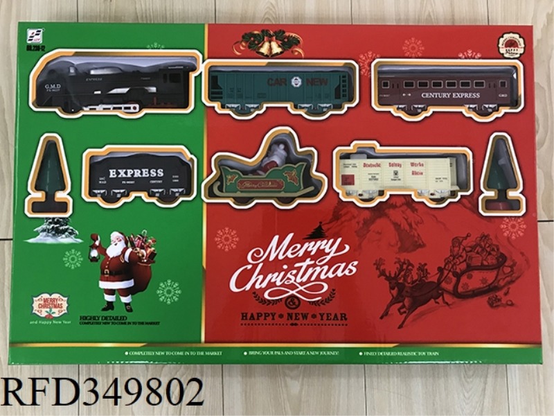 ELECTRIC LIGHT AND MUSIC CHRISTMAS RAIL CAR