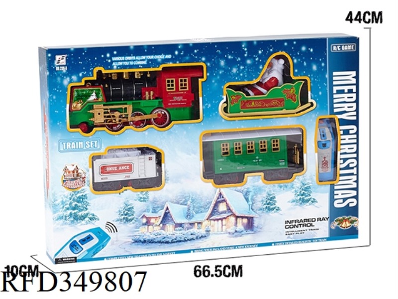 REMOTE CONTROL LIGHT MUSIC SMOKING CHRISTMAS SMART RAIL CAR