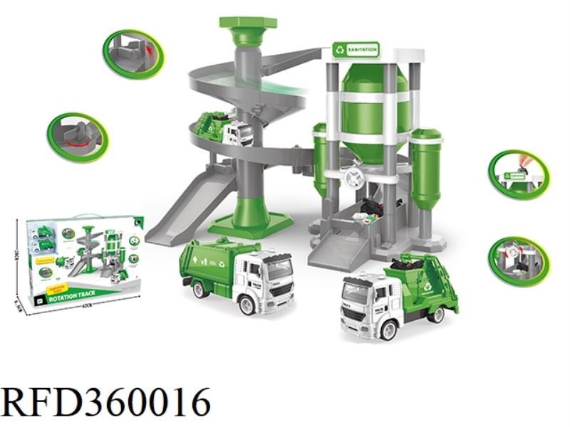 SPIRAL TRACK-SANITATION SLIDING SERIES