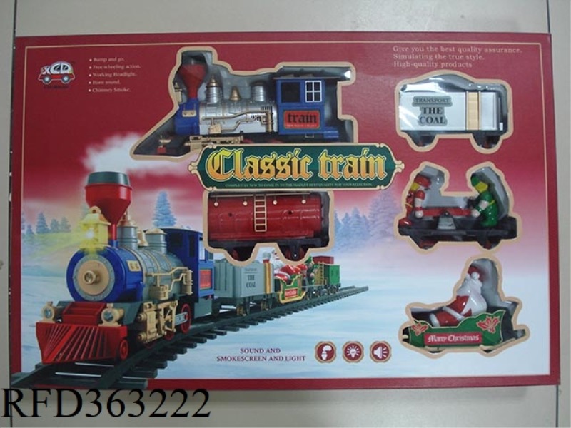 CHRISTMAS STEAM TRAIN (FOUR CARRIAGES)