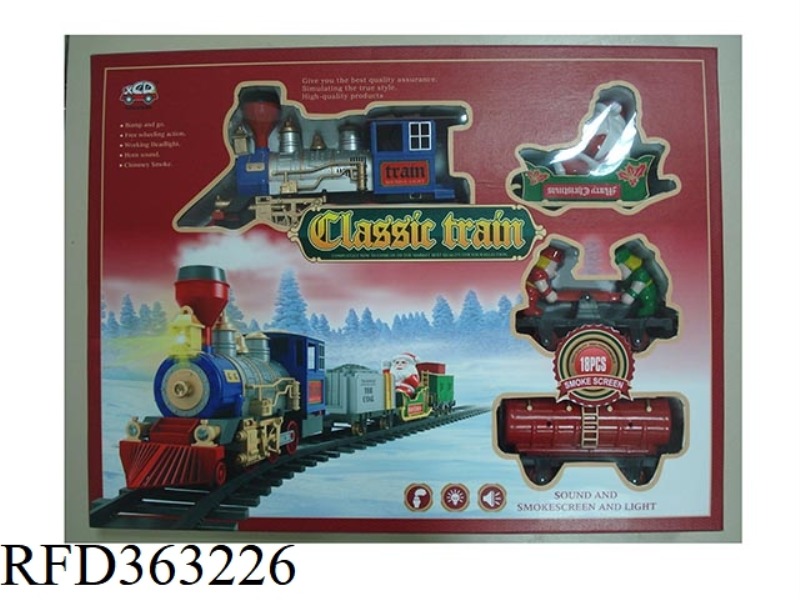 CHRISTMAS STEAM TRAIN (THREE CARRIAGES)