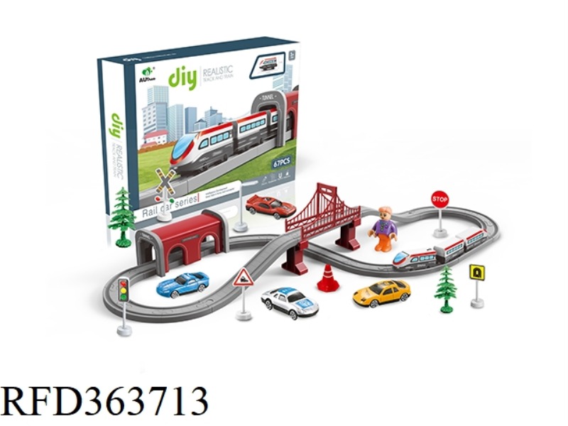 DIY ELECTRIC CITY RAIL TRAIN (67PCS)